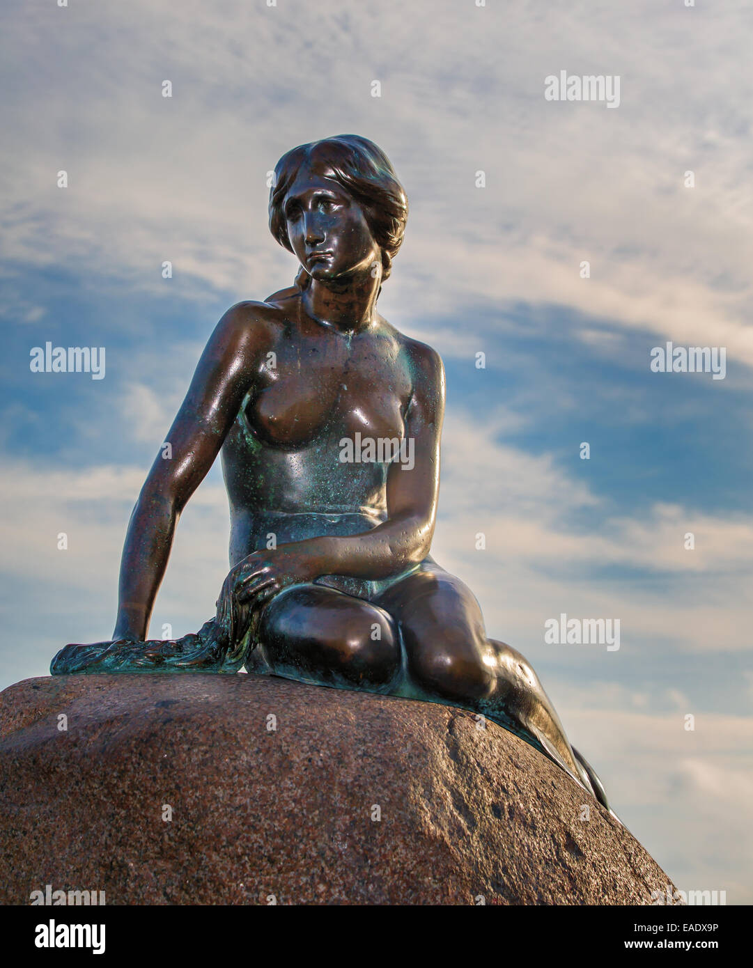 La Sirène, sculpture, monument de Copenhague, le port de Copenhague, Copenhague, Danemark Banque D'Images La Sirène, sculpture, monument de Copenhague, le port de Copenhague, Copenhague, Danemark Banque D'Images