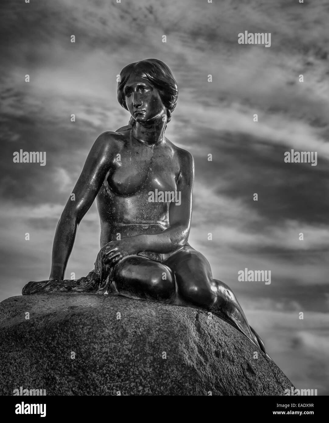 La Sirène, sculpture, monument de Copenhague, le port de Copenhague, Copenhague, Danemark Banque D'Images La Sirène, sculpture, monument de Copenhague, le port de Copenhague, Copenhague, Danemark Banque D'Images