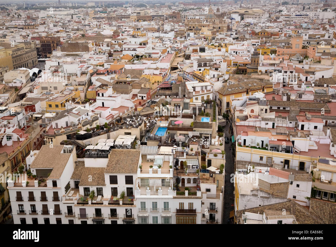 Vue de la ville de Séville, Séville, Séville province, Andalusia, Spain Banque D'Images
