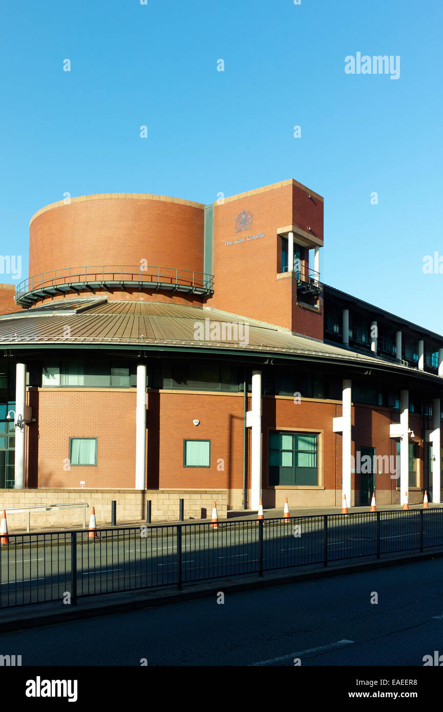 L'extérieur du palais de justice de Preston Banque D'Images