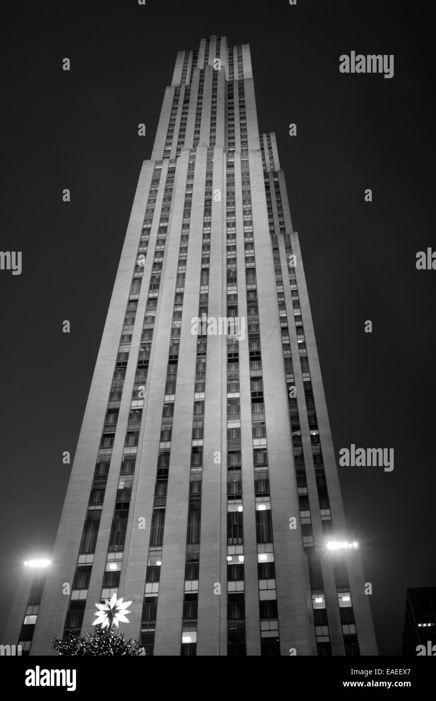 Vues de la ville de New York, USA. Centre Rockefeller. Banque D'Images