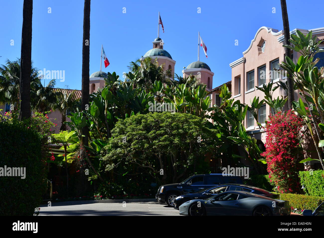 L'hôtel Hilton de Beverly Hills, en Californie. Banque D'Images