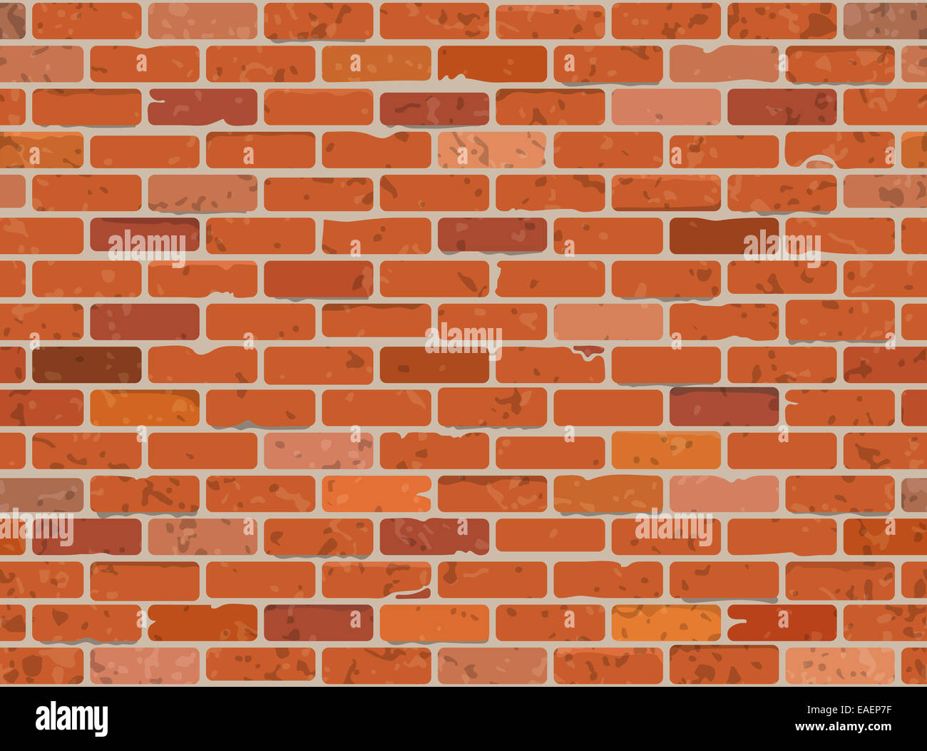 Grunge Texture mur de briques sans couture. L'illustration. Banque D'Images