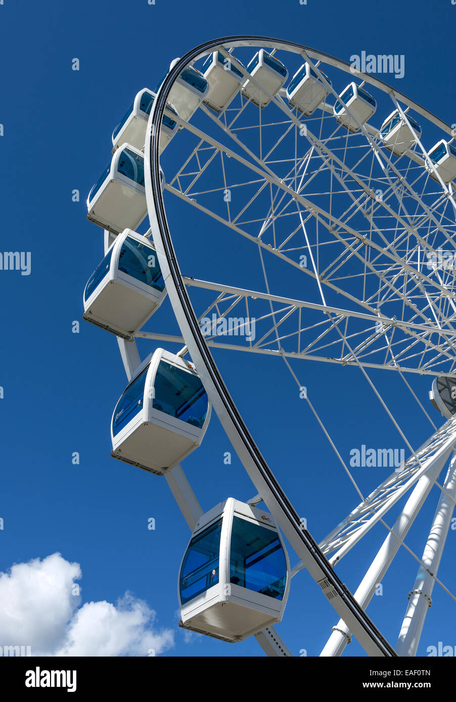 Sur le sud de Finnair SkyWheel Harbour à Helsinki, Finlande Banque D'Images