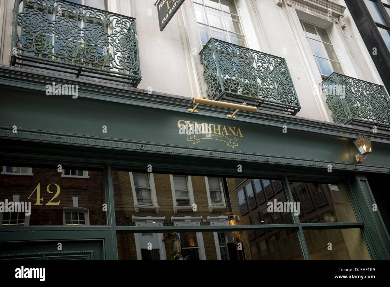 Restaurant Gymkhana Albemarle Street Londres Banque D'Images