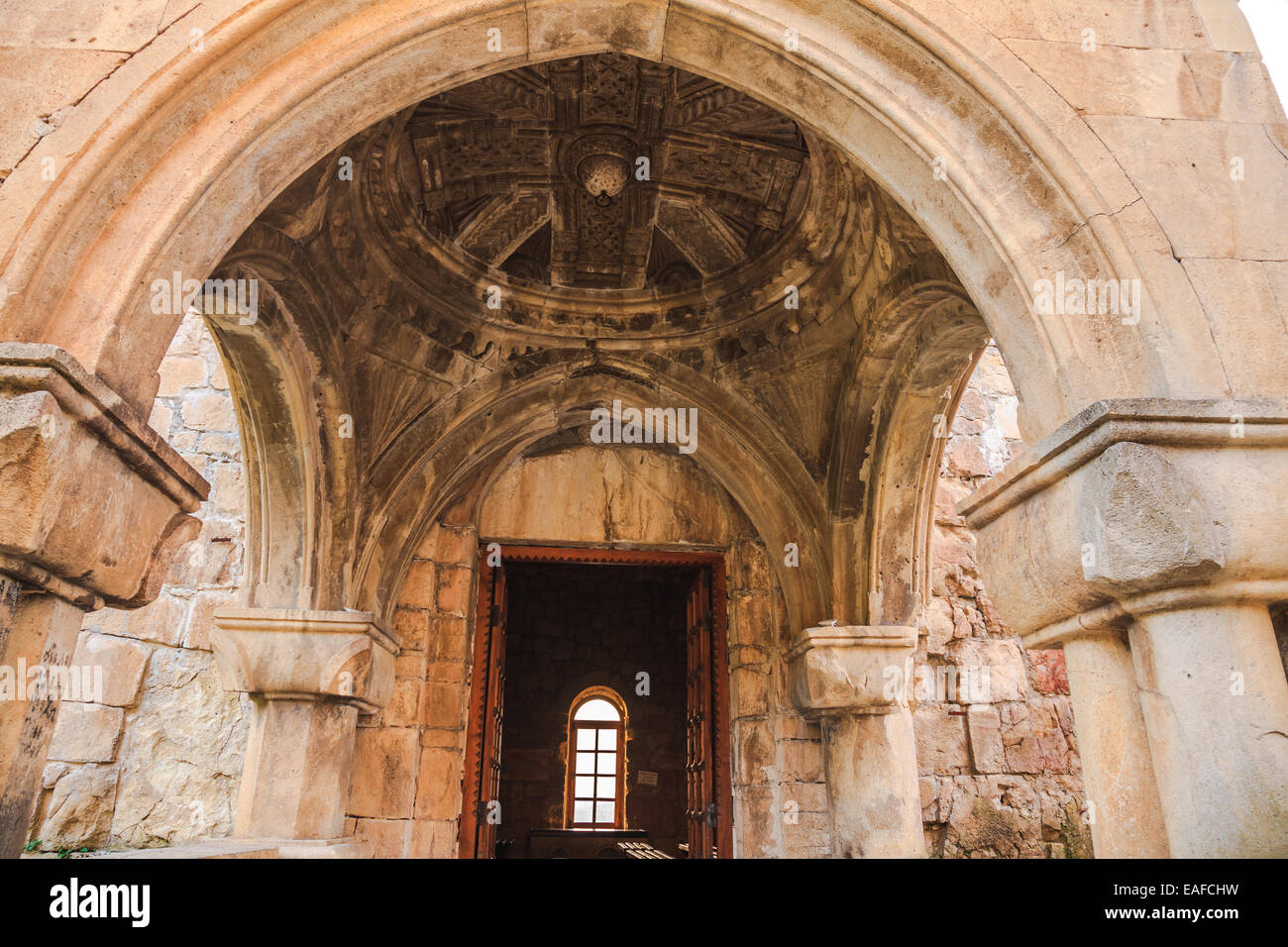 L'intérieur du monastère de Gelati, près de Kutaisi, Géorgie Banque D'Images