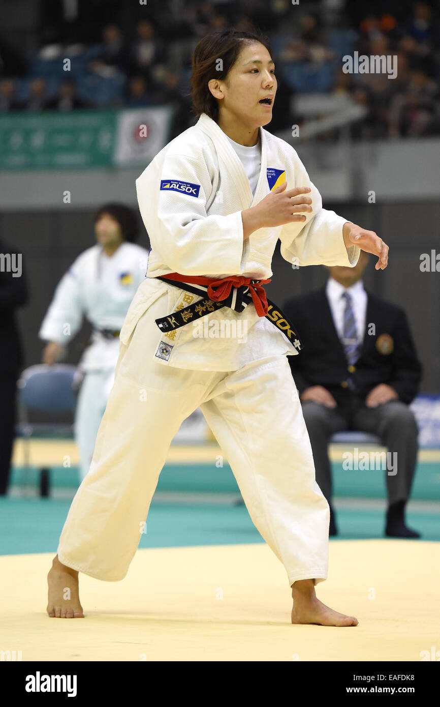 Scène de Port de Chiba, Chiba, Japon. Nov 8, 2014. Haruka Tachimoto, Novembre 8, 2014 - Judo Kodokan Cup 2014 : -70kg femmes au Port de Chiba, Chiba, Japon. © AFLO SPORT/Alamy Live News Banque D'Images