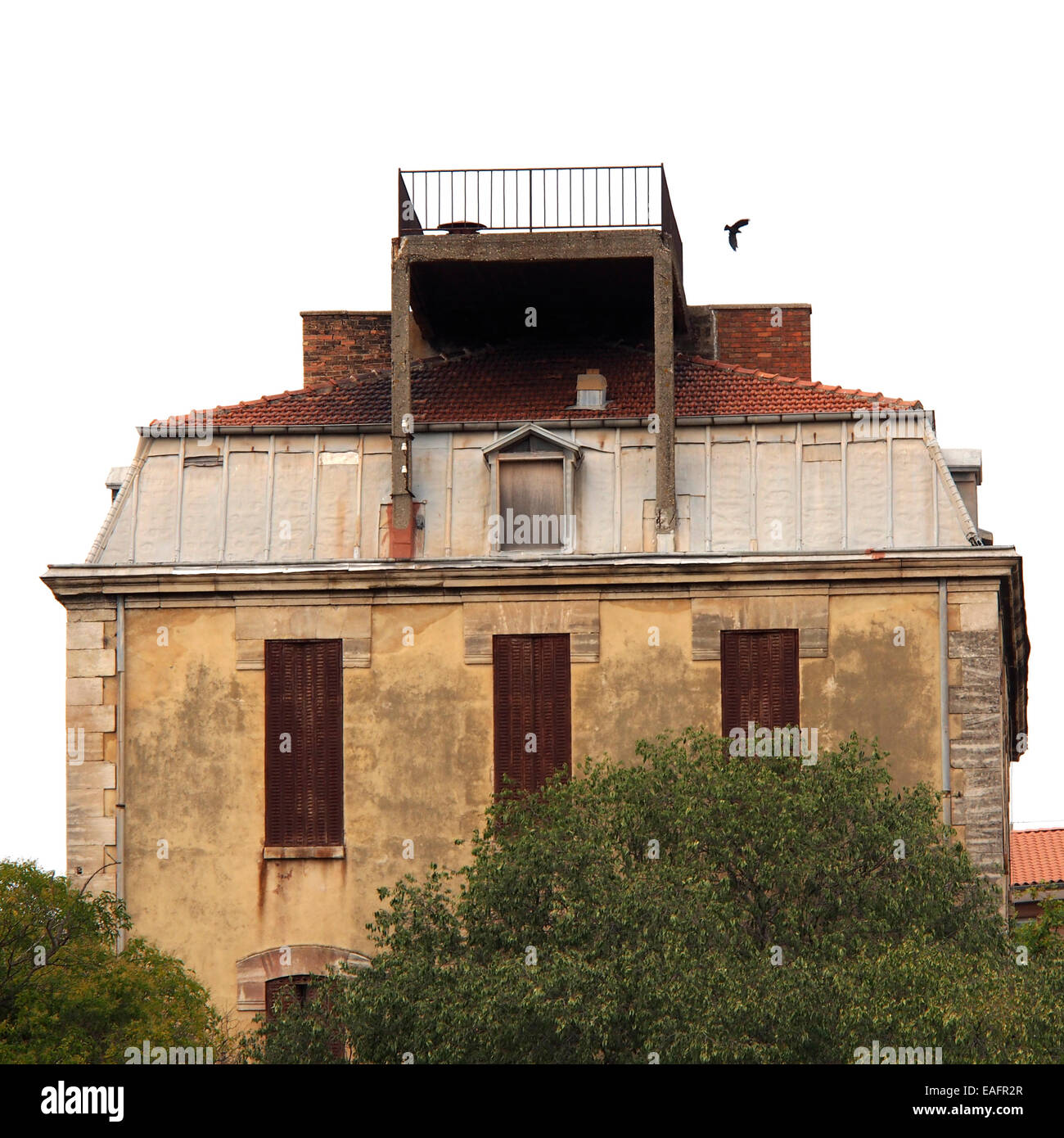 Vieille maison inhabitée. La France. L'Europe. Banque D'Images