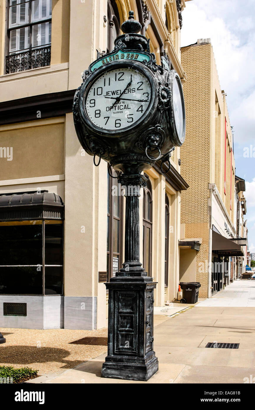 L'angle d'une rue réveil à Montgomery, en Alabama Banque D'Images