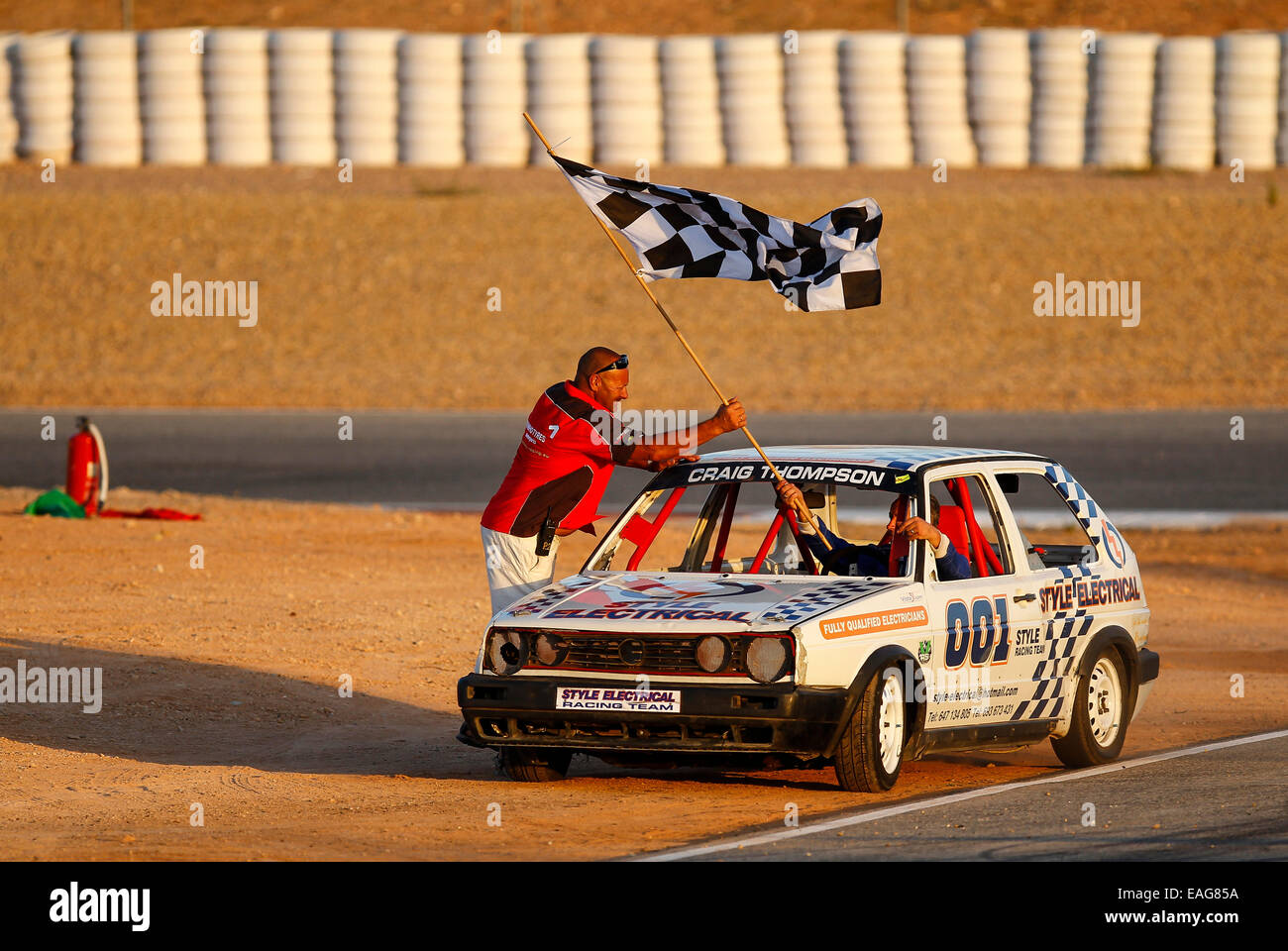 Circuit ovale de Carthagène, courses course de vitesse Banque D'Images