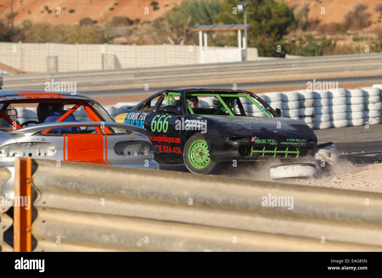 Circuit ovale de Carthagène, courses course de vitesse Banque D'Images