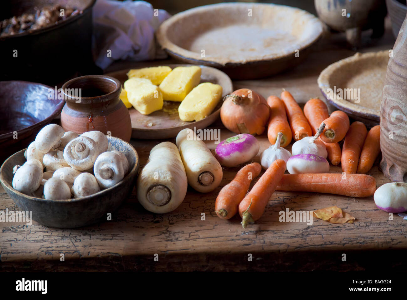 Cuisine campagnarde Banque D'Images