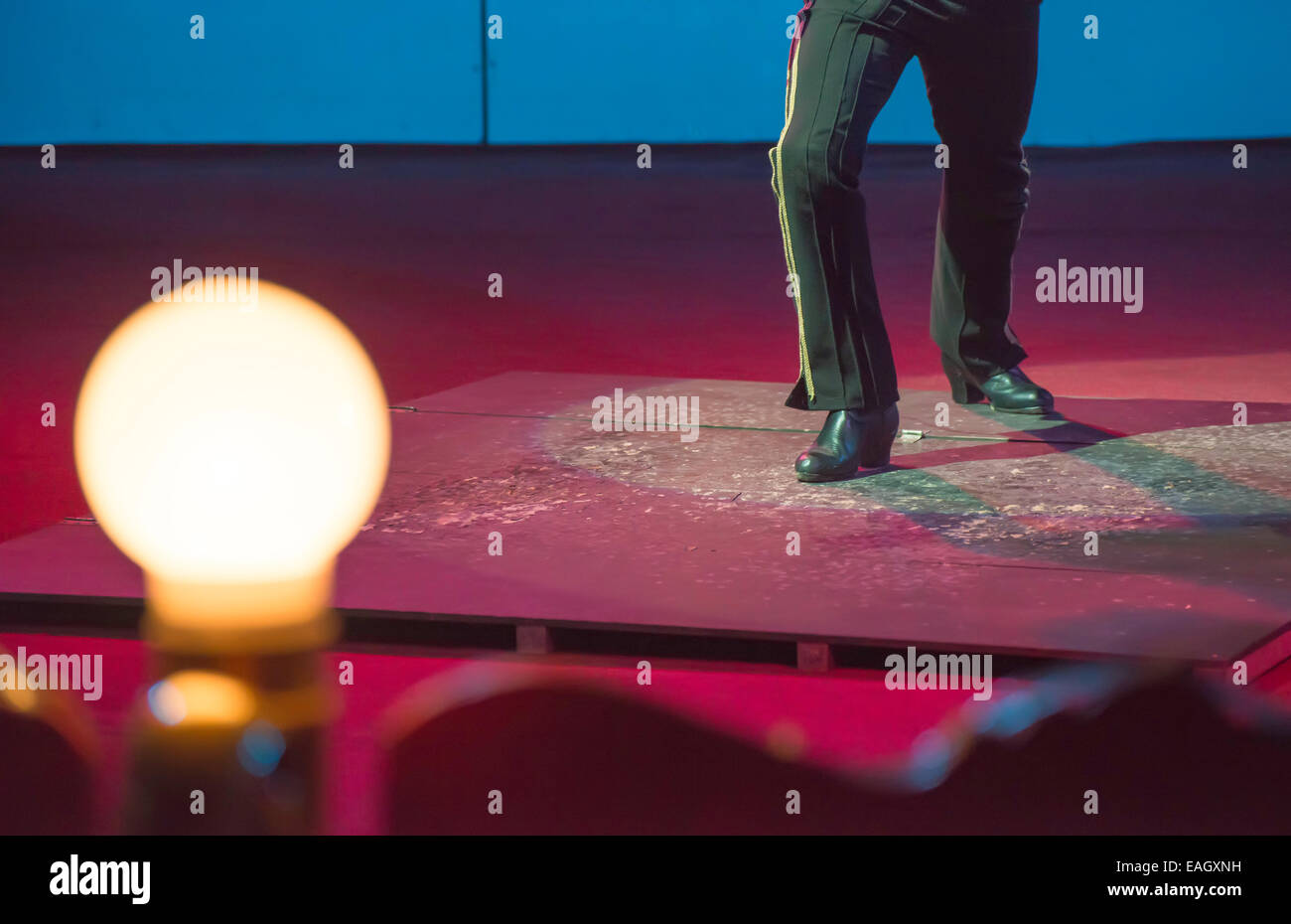 Artiste sur le cirque arena. Banque D'Images