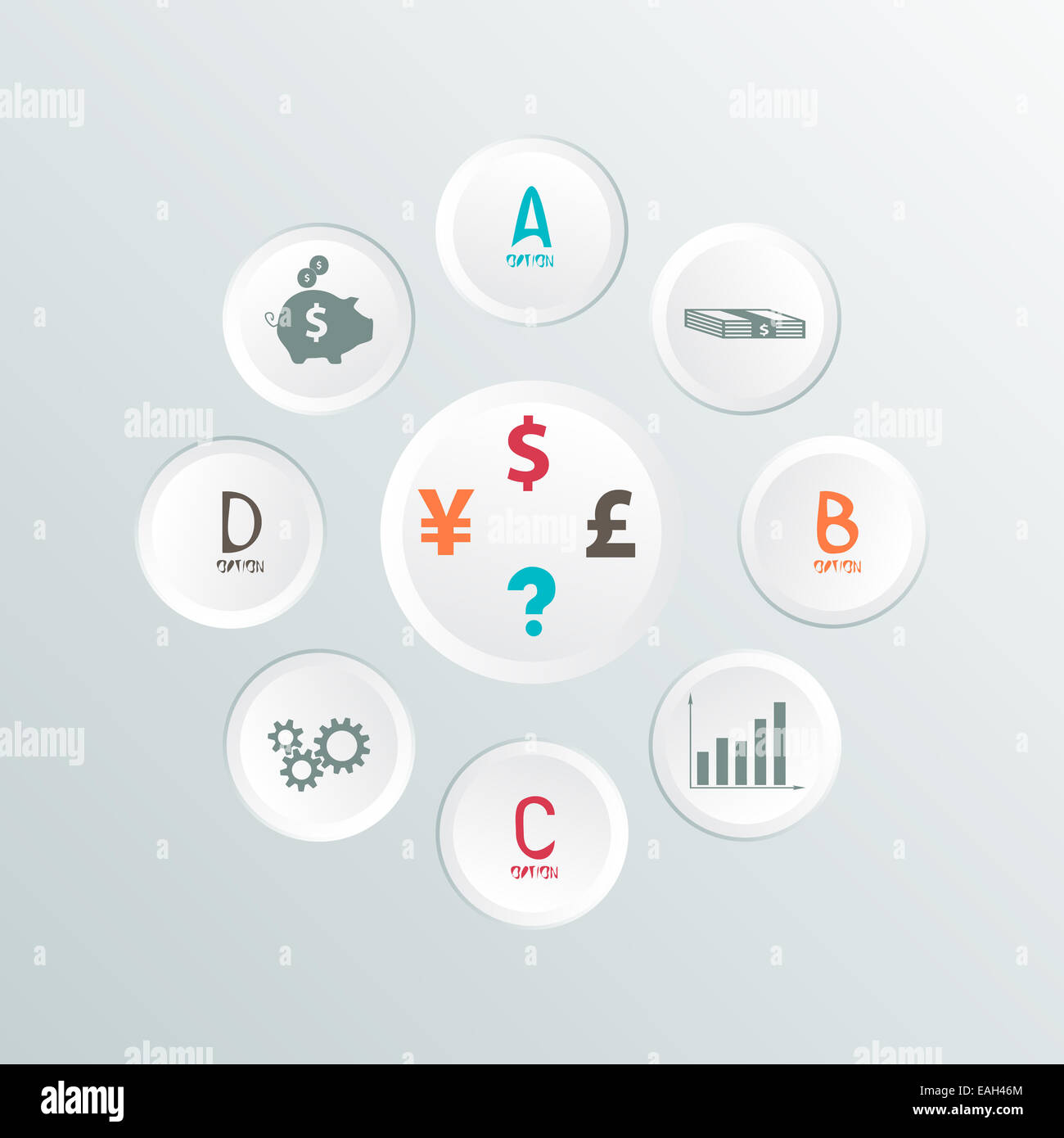 Infographie entreprise modèle. Vector Banque D'Images