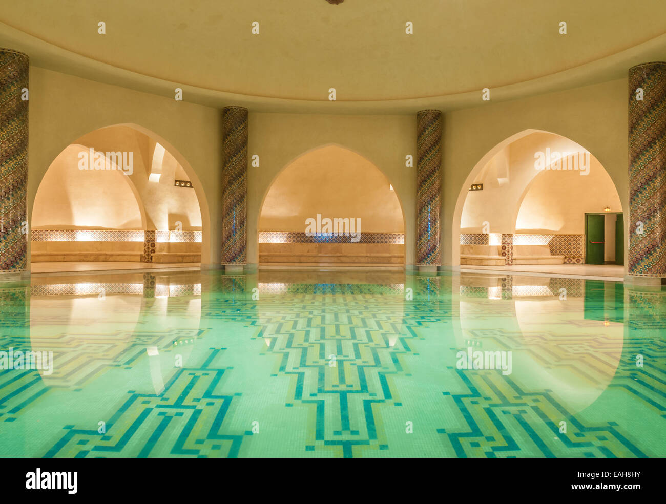 Hammam Oriental à Casablanca, Maroc, Afrique Banque D'Images