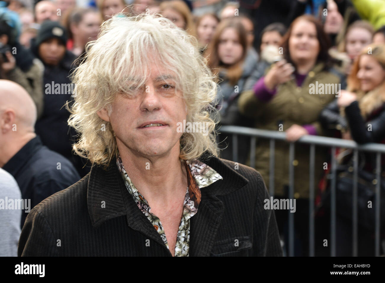 Londres, Royaume-Uni. 15 novembre, 2014. Bob Geldof s'occupe d'enregistrer l'aide de bande 30 single à SARM Studios le 15 novembre 2014 à Londres, en Angleterre. Credit : Voir Li/Alamy Live News Banque D'Images