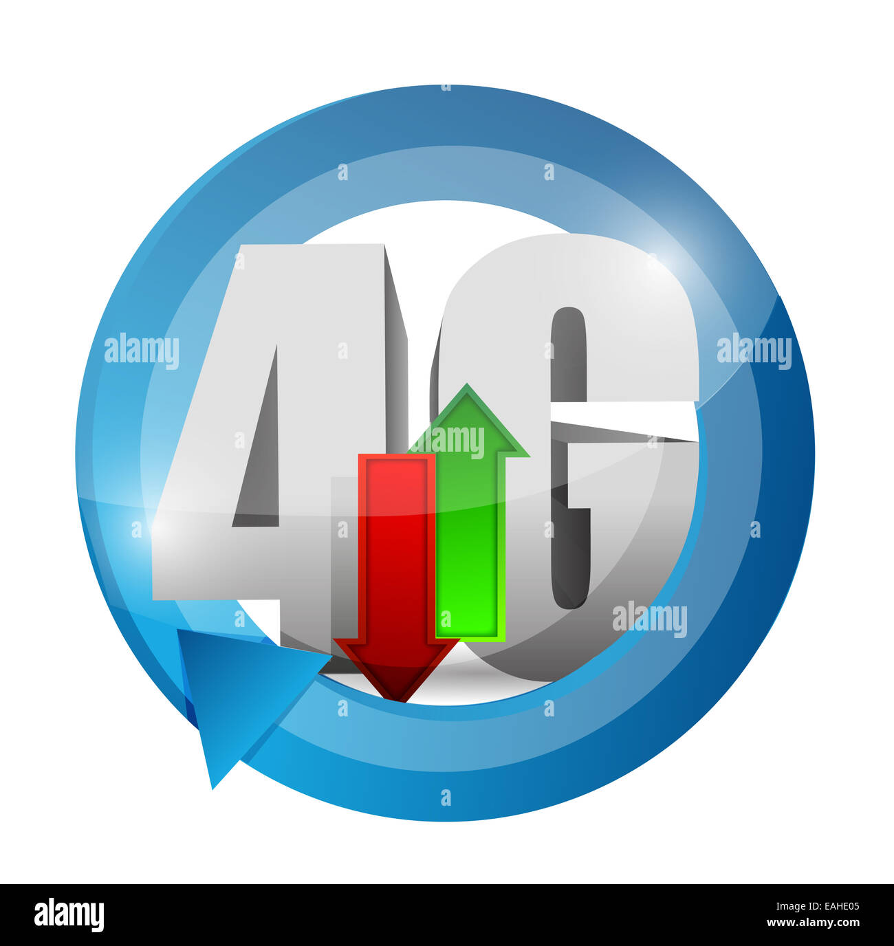 Connexion 4g. illustration design plus Banque D'Images