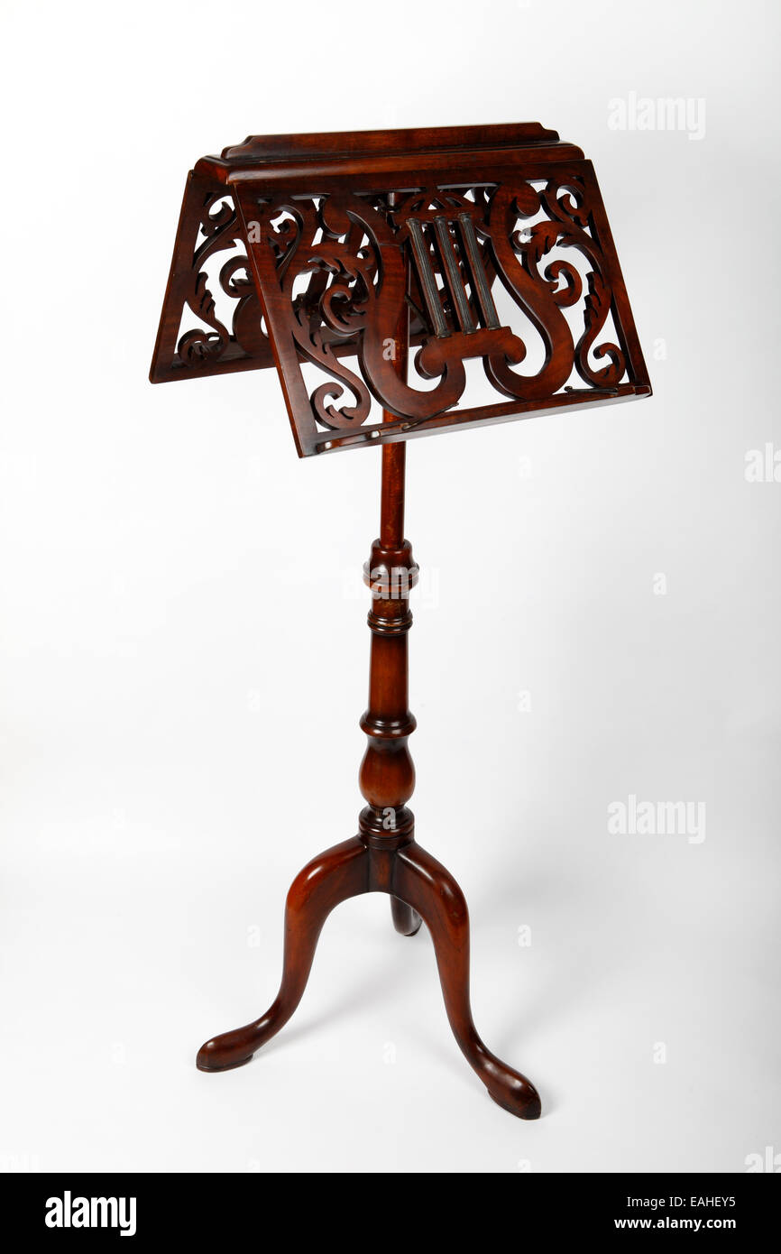 Duet pupitre à musique en bois Banque D'Images