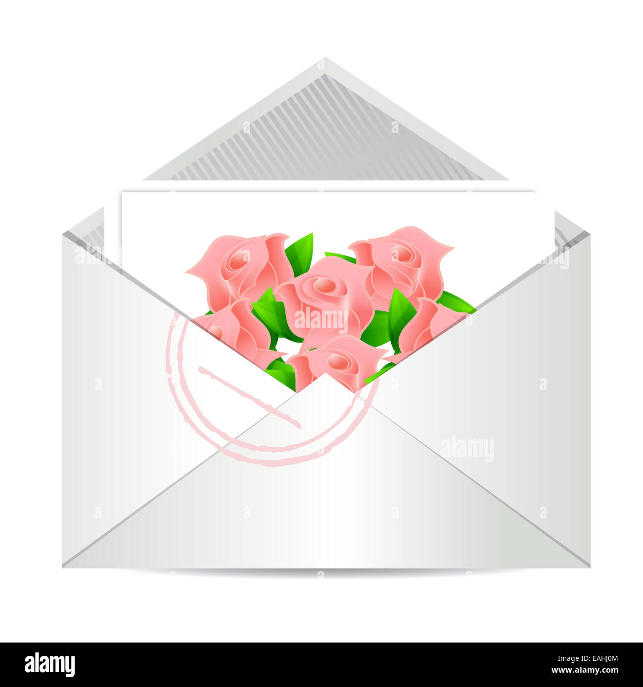 Lettre d'amour illustration design Banque D'Images