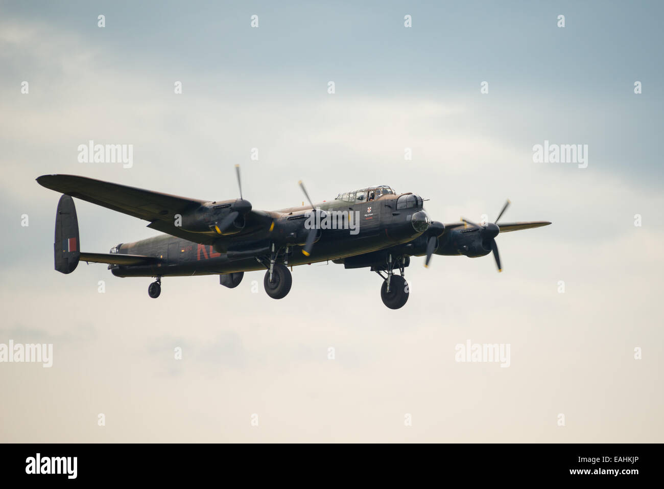 Fairford, UK 12 juillet 2014 un bombardier Lancaster Vintage