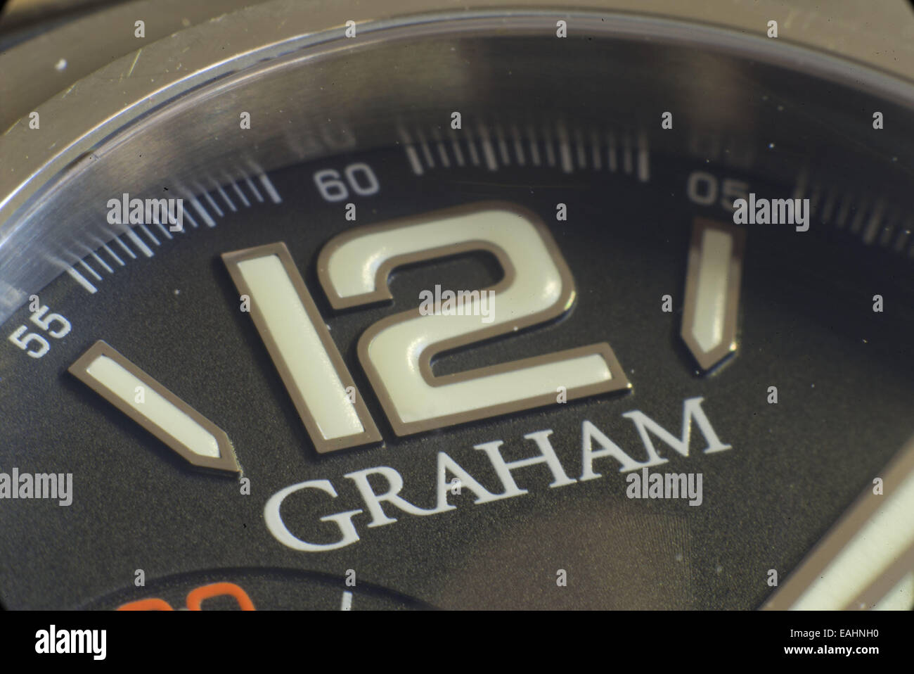 Los Angeles, Californie, USA. 16 Nov, 2014. Photo d'un Graham Watch le samedi 15 novembre 2014. Graham est un unrepentantly Nom anglais pour un Anglais watch. Si vous êtes intéressé par la minutie de l'horlogerie, Graham était le nom de George Graham, né en 1673, maître horloger qui a vécu à Fleet Street à Londres.ARMANDO ARORIZO. © Armando Arorizo/Prensa Internacional/ZUMA/Alamy Fil Live News Banque D'Images