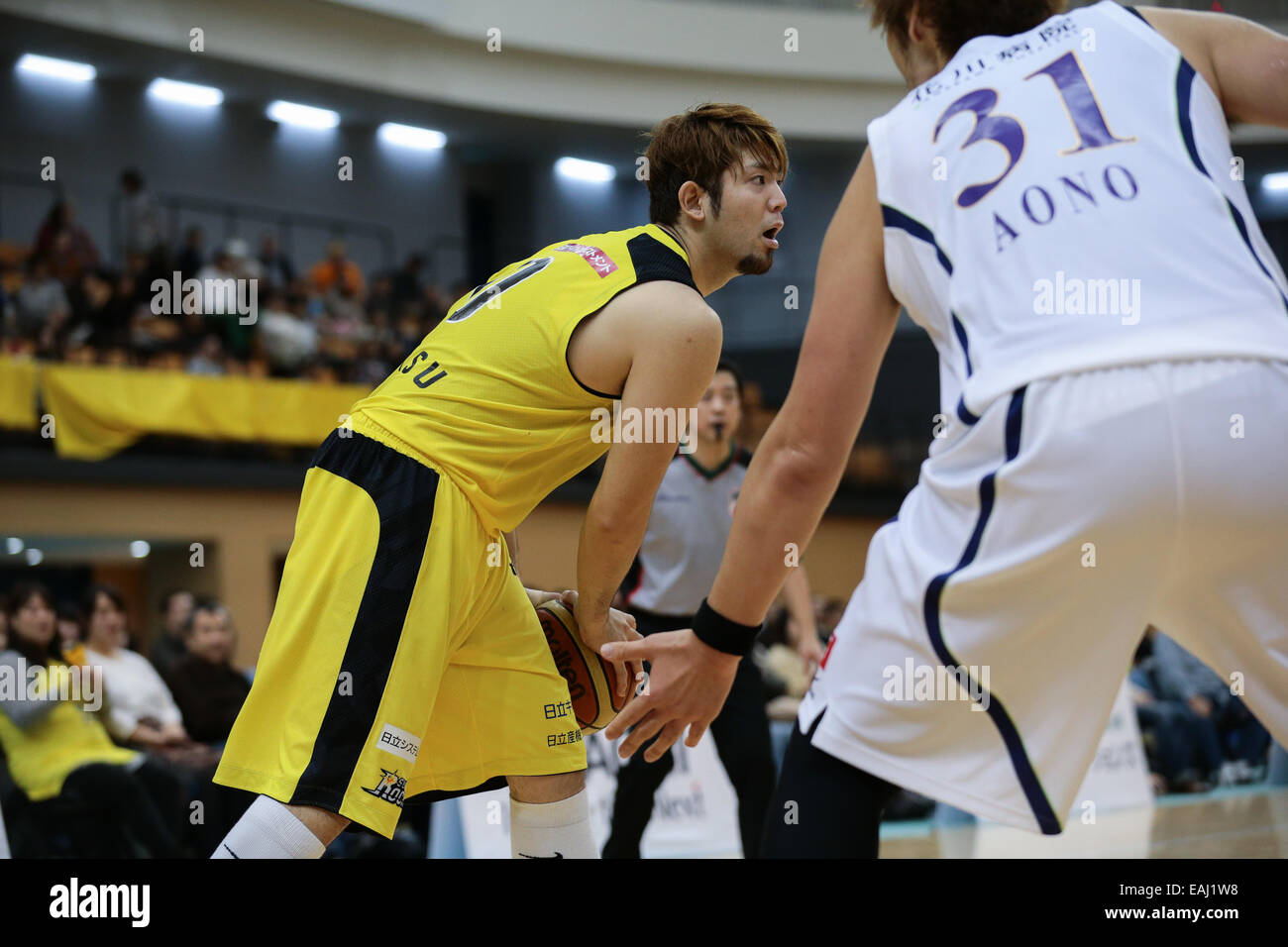 Esforta Arena Hachioji, Tokyo, Japon. 15 Nov, 2014. Yuki (Mitsuhara Sunrockers), 15 novembre 2014 - Basket-ball : Ligue Nationale de Basket-ball 'LBN' 2014-2015 Correspondance entre Tokyo 73-57 Hitachi Sunrockers Levanga Esforta Hokkaido à Arena, Hachioji Tokyo, Japon. © AFLO SPORT/Alamy Live News Banque D'Images