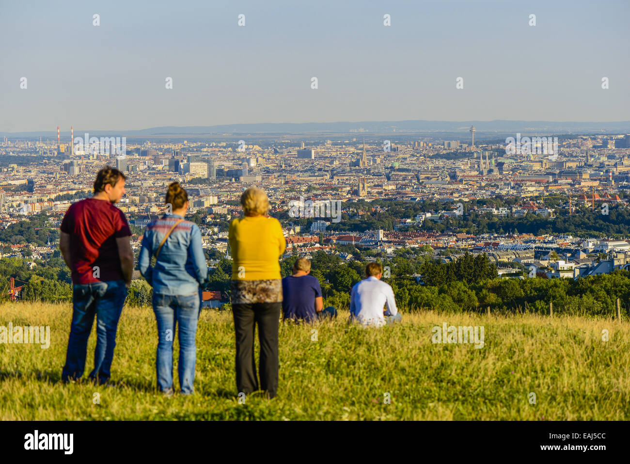 Wien, vue de moutain Am Himmel, Vienne, Autriche, Europe centrale, 19. district, Am Himmel Banque D'Images