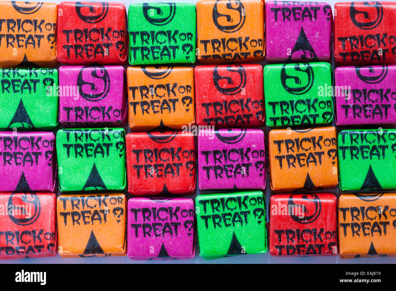 Chews fruits Starburst edition effrayer trick or treat Banque D'Images