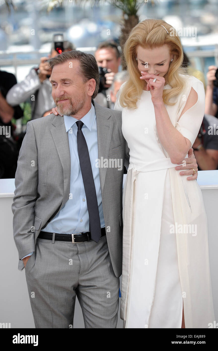 67e Festival du Film de Cannes 2014, une séance de film "Grace de Monaco". Nicole Kidman, Tim Roth en vedette : Nicole Kidman, Tim Roth Où : Cannes, France Quand : 14 mai 2014 Banque D'Images