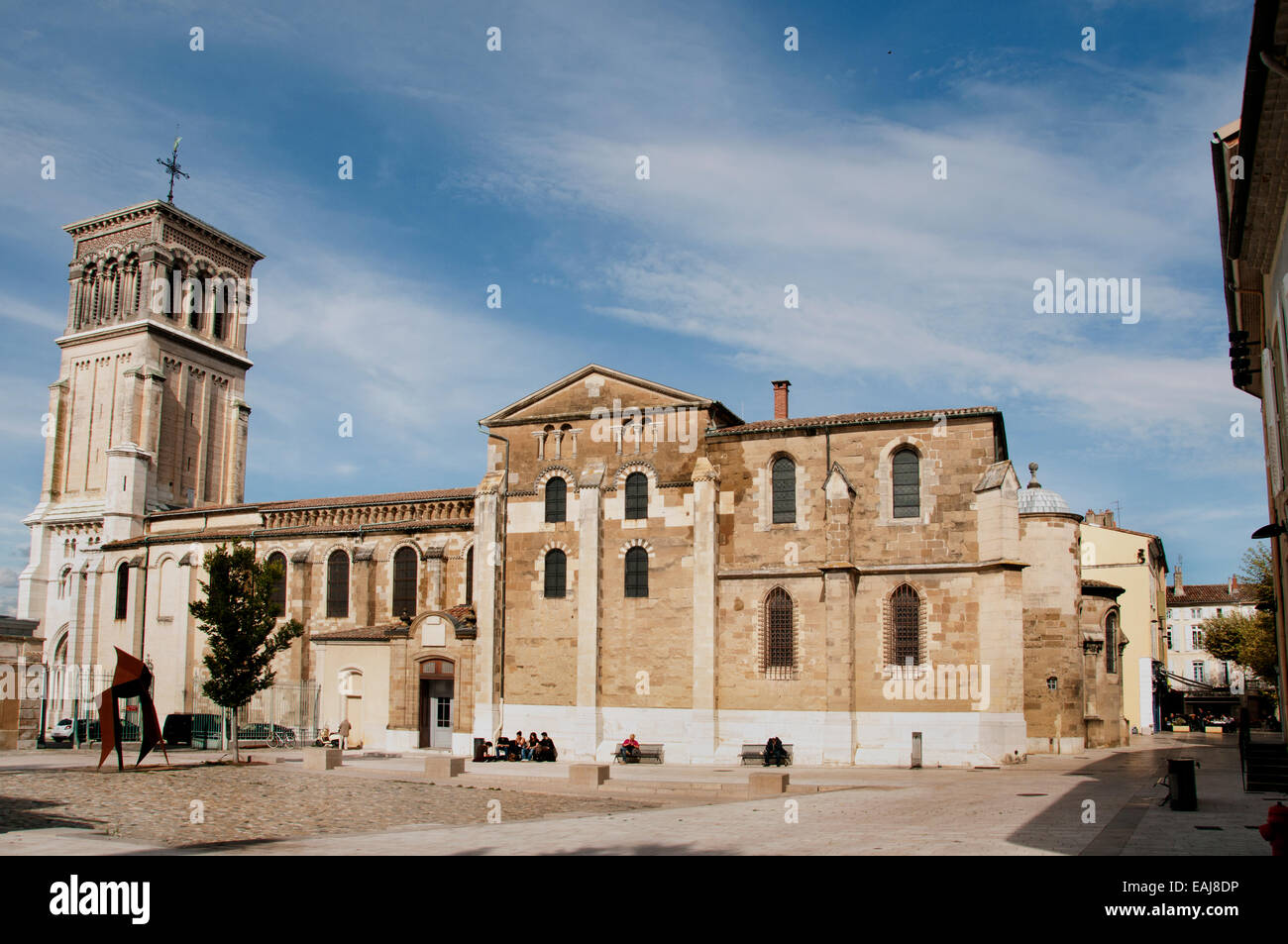 Diocèse catholique romain de cathédrale de Valence France Banque D'Images