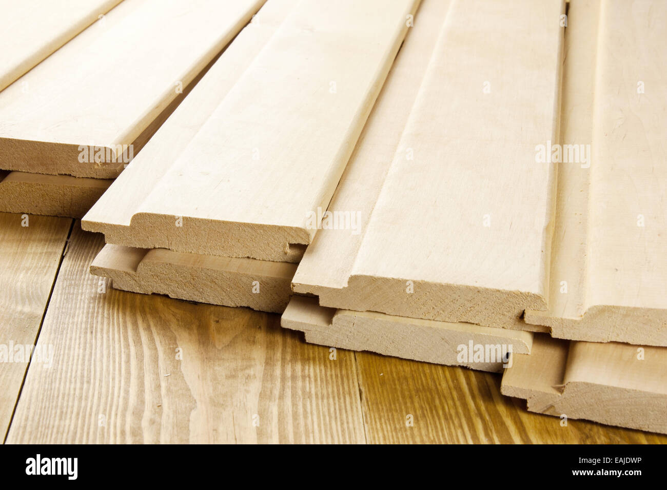 Plancher bois sur planche de bois Banque D'Images