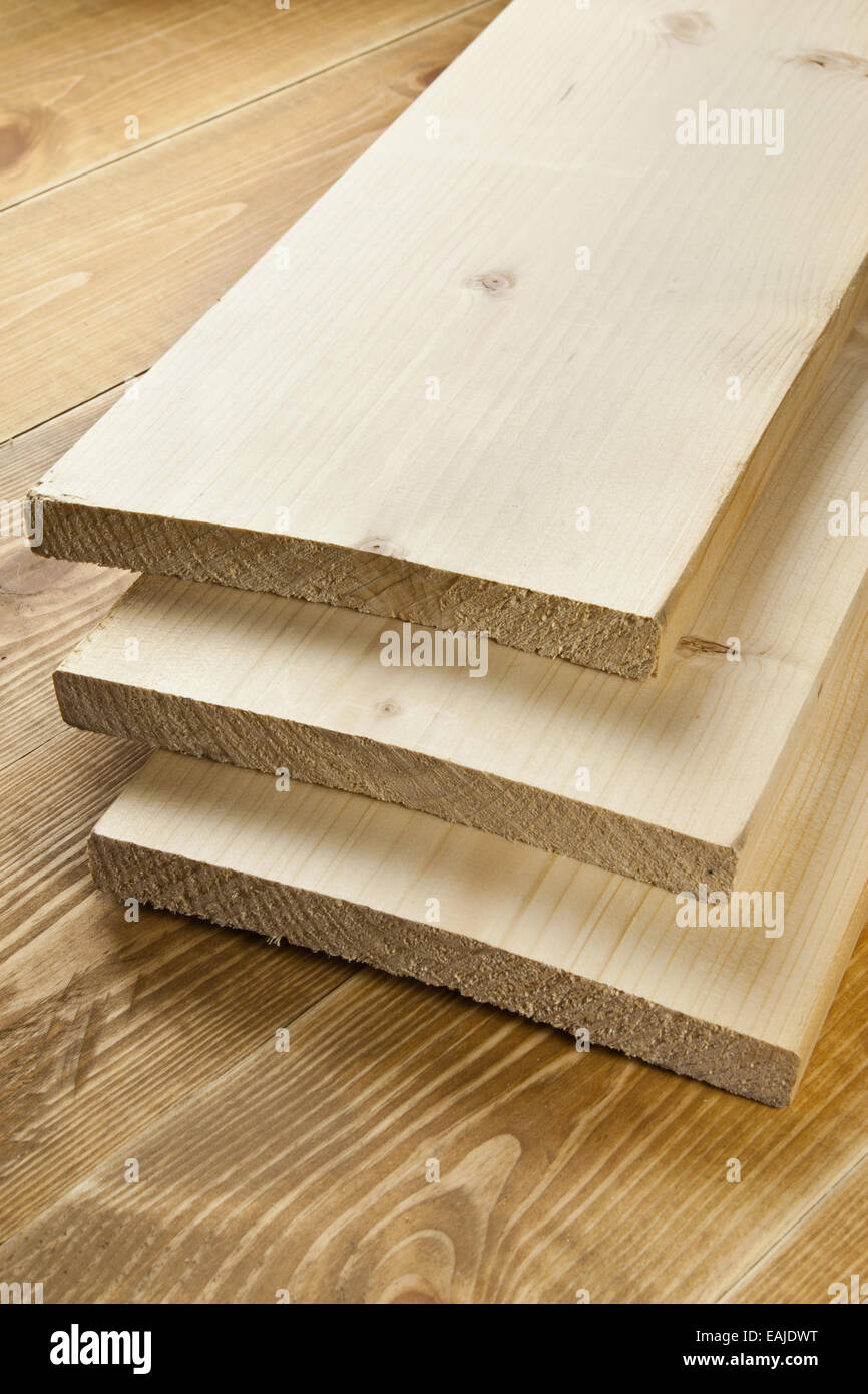 Plancher bois sur planche de bois Banque D'Images