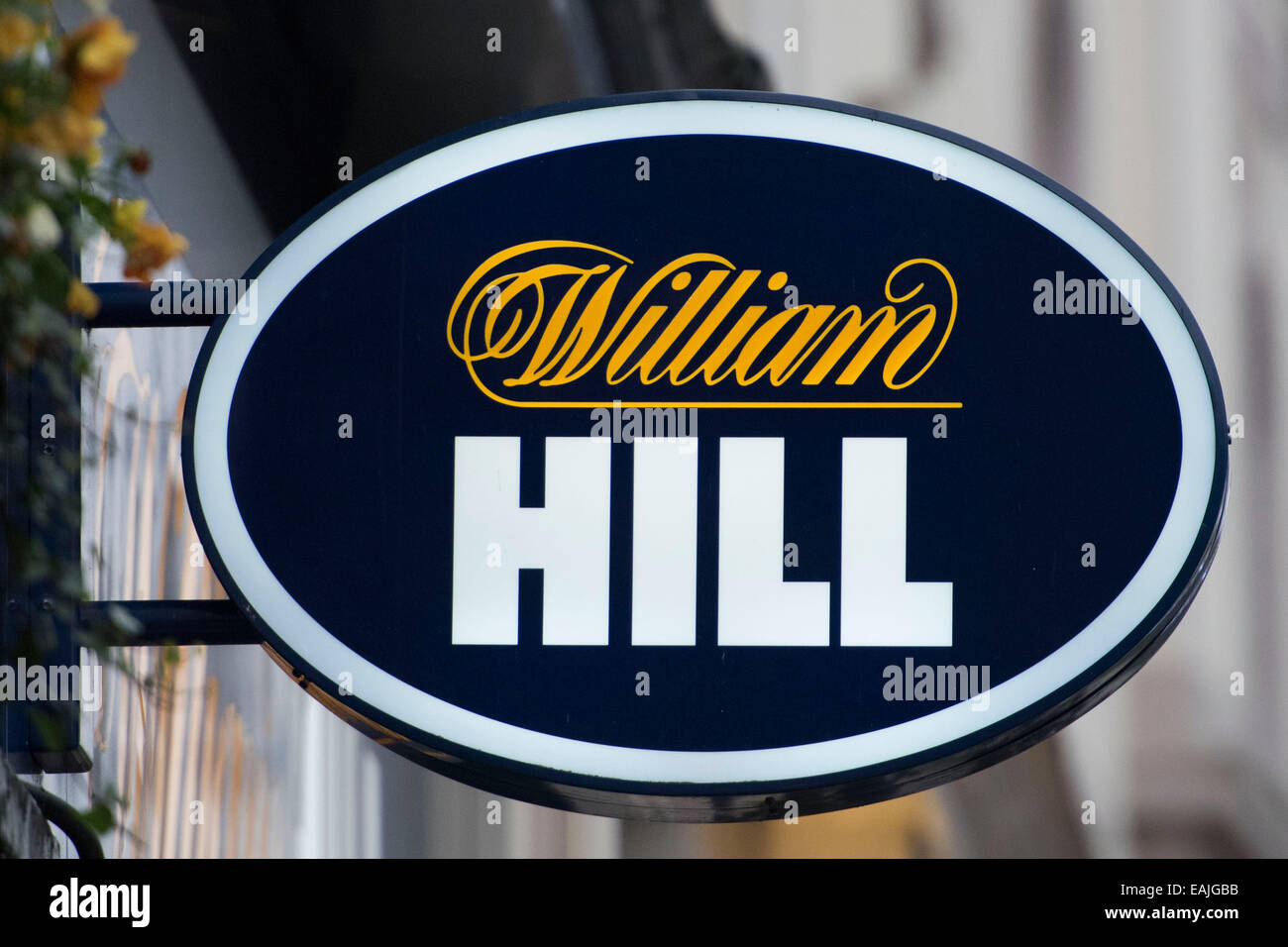 Un pari De Colline De William boutique sign logo. Banque D'Images