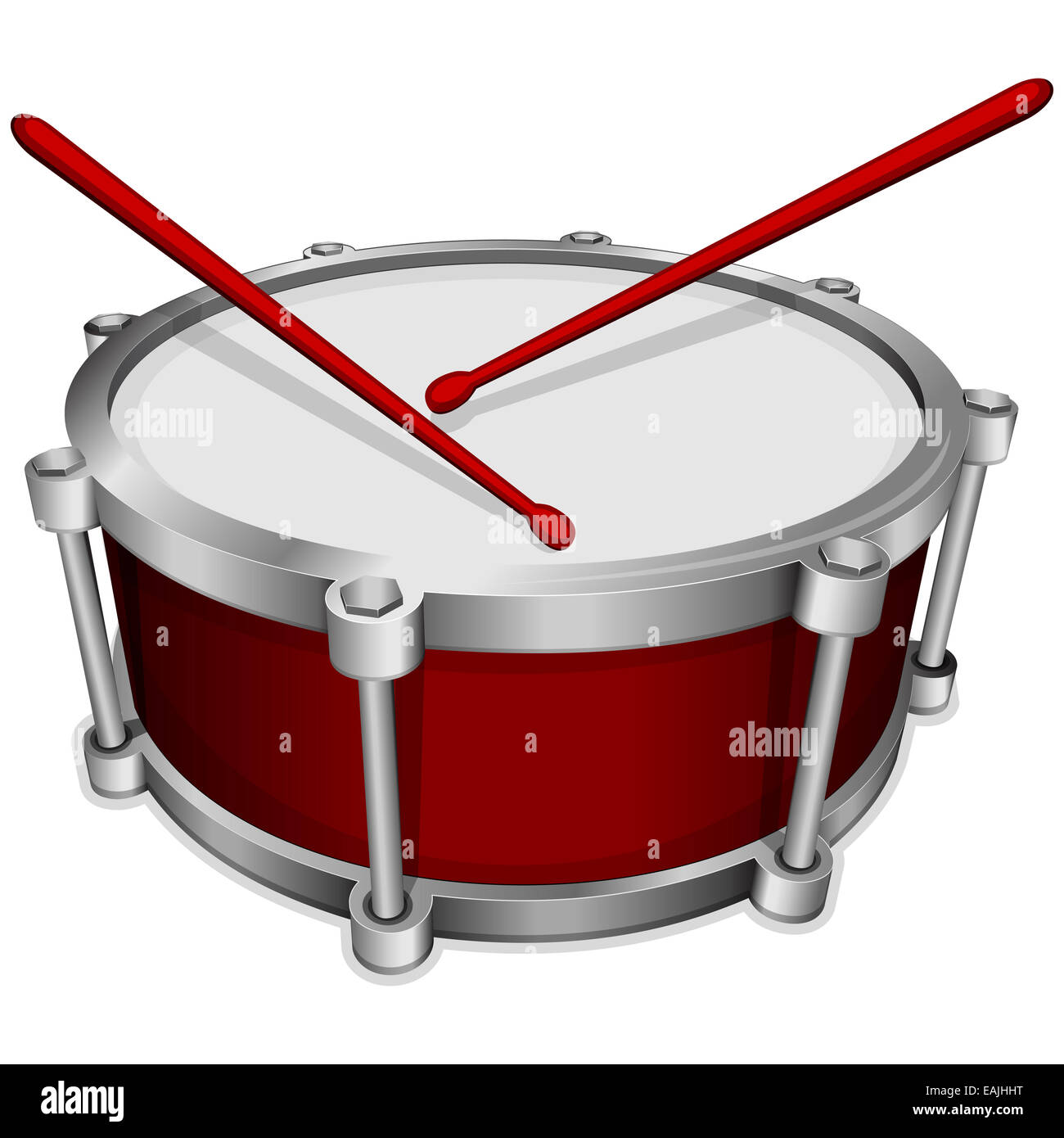 Petit tambour rouge Photo Stock - Alamy
