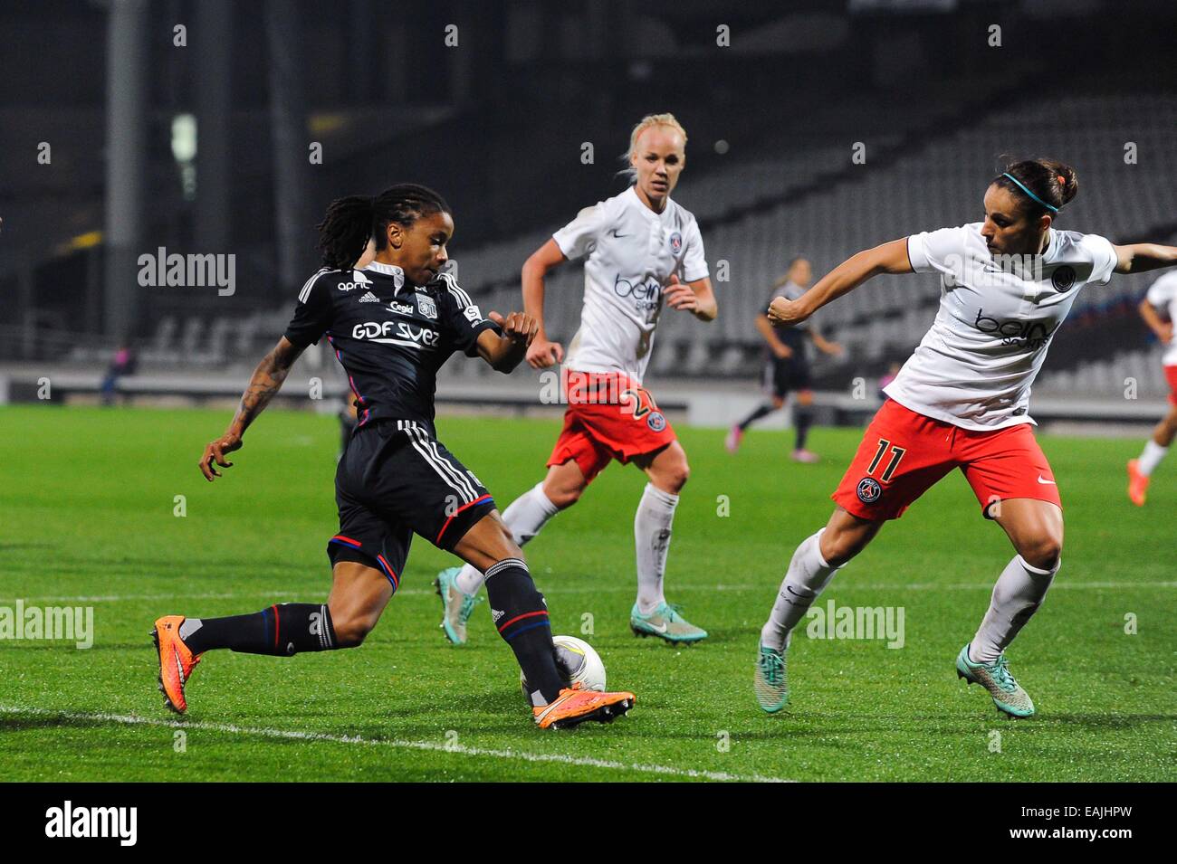 Elodie THOMIS - 12.11.2014 - Lyon/Paris Saint Germain - 1/4 de finale de la Ligue des Champions Retour Photo : Jean Paul Thomas/Icon Sport Banque D'Images