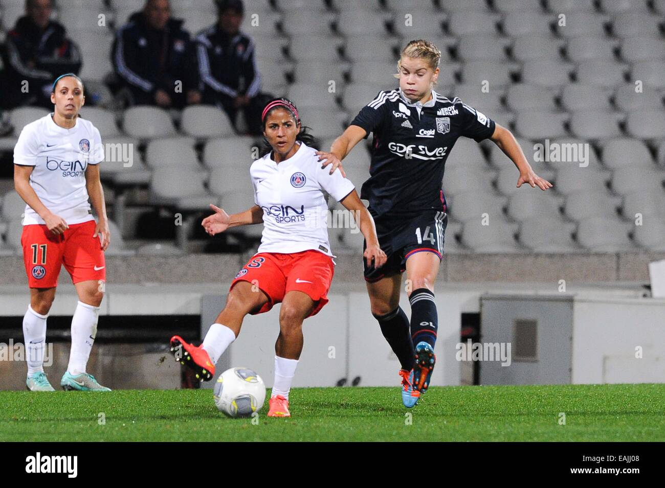 Shirley Cruz - 12.11.2014 - Lyon/Paris Saint Germain - 1/4 de finale de la Ligue des Champions Retour Photo : Jean Paul Thomas/Icon Sport Banque D'Images