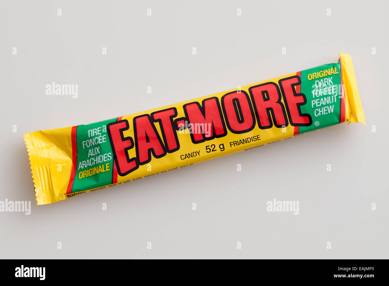 Un Eat-More candy bar, faite par la Compagnie Hershey. Banque D'Images