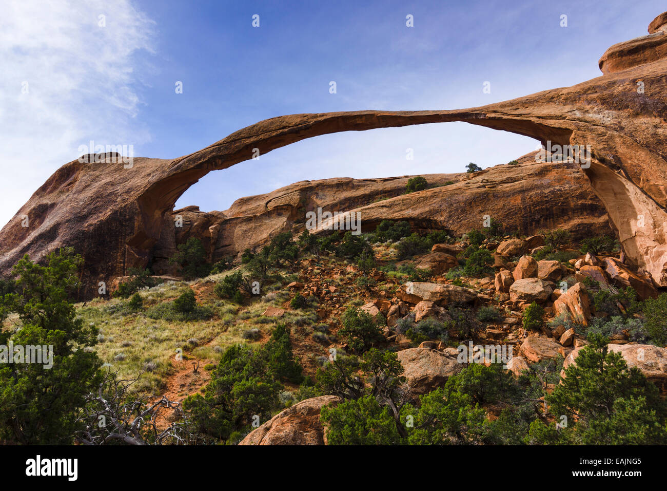 Landscape Arch. Arches National Park, Moab, Utah, USA. Banque D'Images