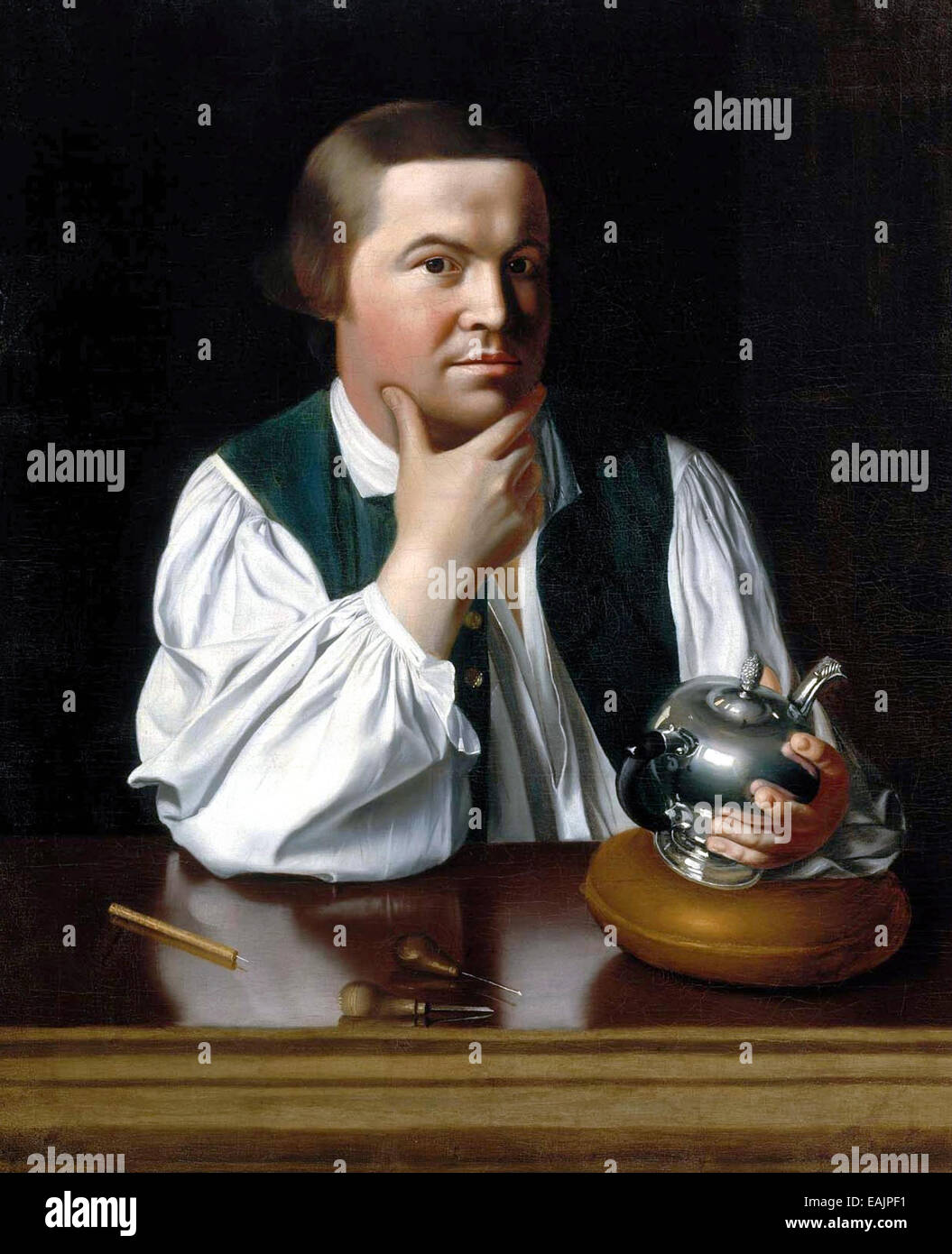 Paul Revere par John Singleton Copley, vers 1770 Banque D'Images