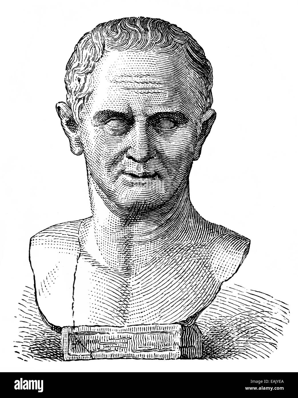 Buste de Marcus Tullius Cicero, BC 106 - 43 avant J.-C., un homme politique romain, avocat, écrivain et philosophe, Büste von Marcus Tullius Cice Banque D'Images