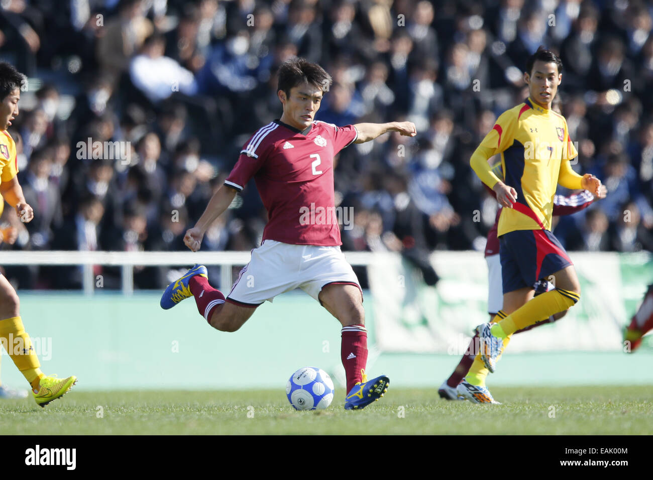 Tokyo, Japon. 16 Nov, 2014. Masayuki Okuyama () WASEDA, 16 novembre 2014 - Football/soccer : JR East Cup 2014, la 88e Division de la Ligue de football universitaire du Kanto 1 match entre l'Université Waseda 0-1 l'Université de Keio au champ Nishigaoka Ajinomoto à Tokyo, Japon. © Yusuke Nakanishi/AFLO SPORT/Alamy Live News Banque D'Images