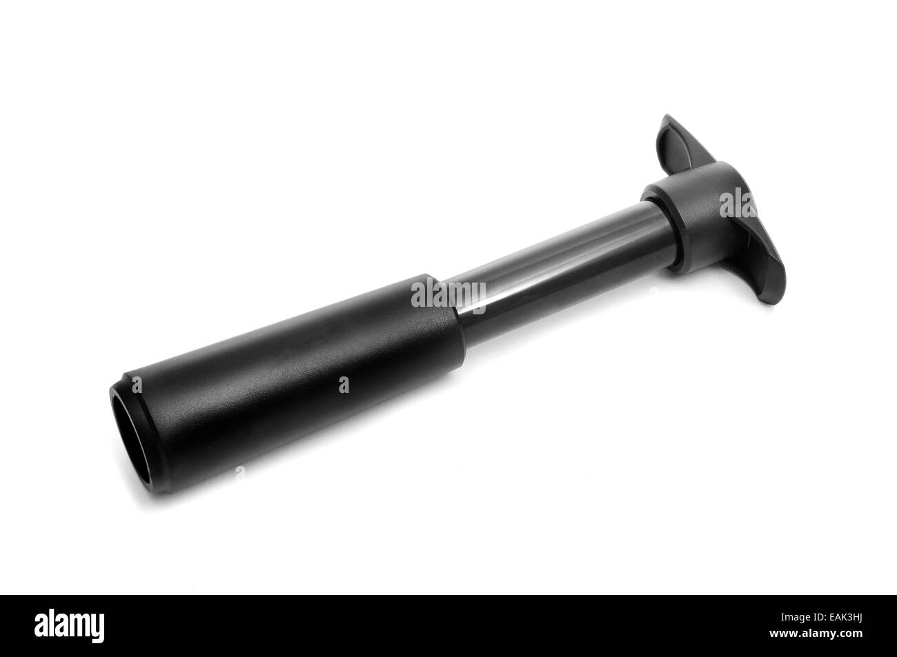 Une pompe à vide pour conservation du vin sur un fond blanc Banque D'Images