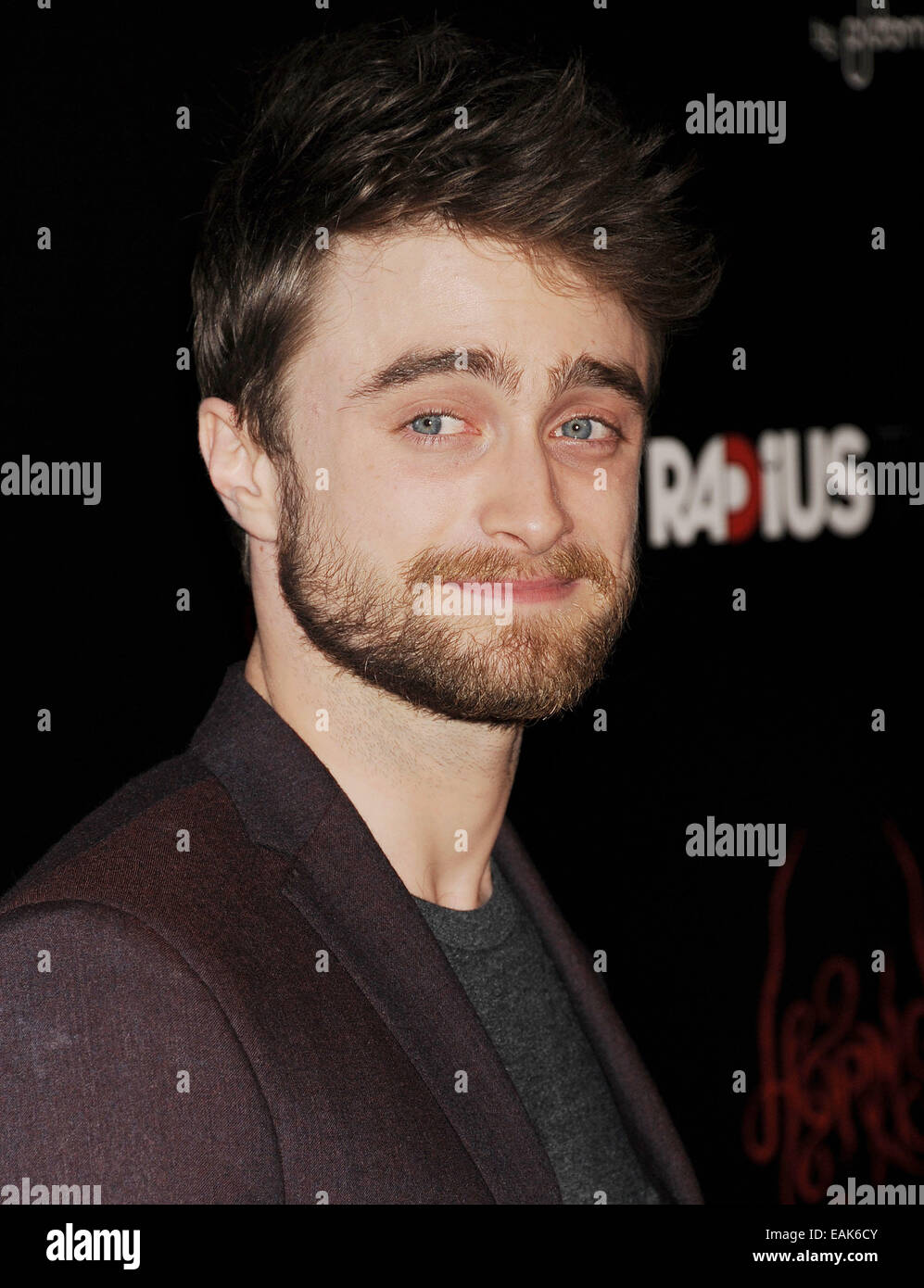 L'acteur britannique Daniel Radcliffe en octobre 2014. Photo Jeffrey Mayer Banque D'Images