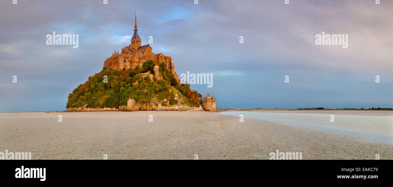 Mont Saint-Michel, le Mont-Saint-Michel, Normandie, France Banque D'Images