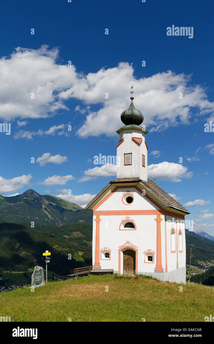 L'église Holy Trinity, Oberfrohn, Frohn, Lesachtal, Hermagor, Carinthie, Autriche Banque D'Images