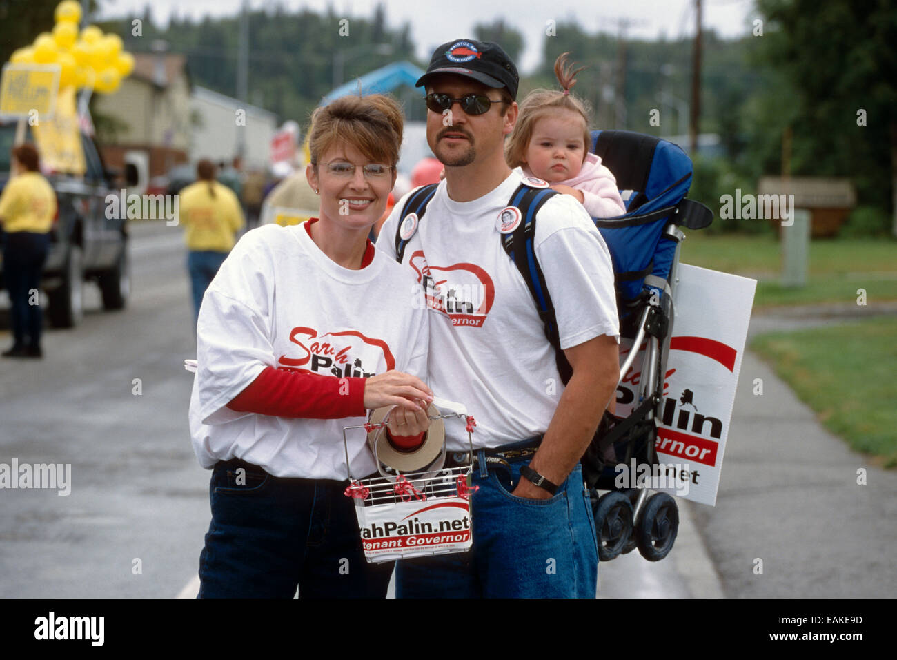 Alaska,enfant,Campagne,fille,femme,Gouverneur Banque D'Images