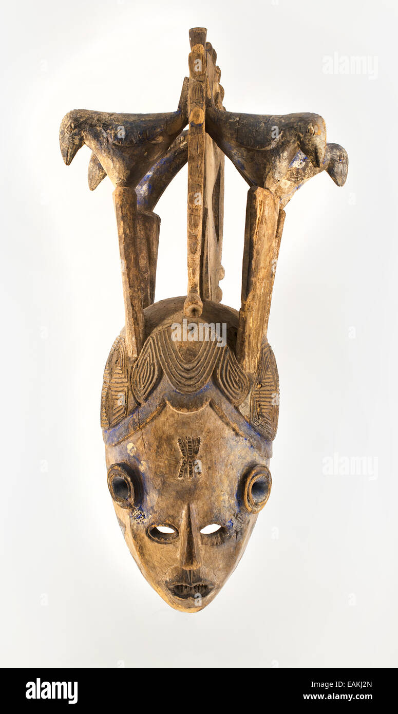 Masque anthropomorphe Nigeria Afrique Culture Igbo Banque D'Images