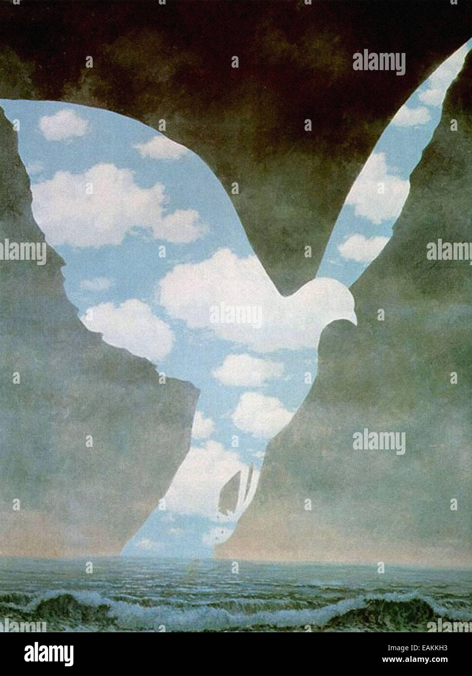 René Magritte La Grande Famille Banque D'Images