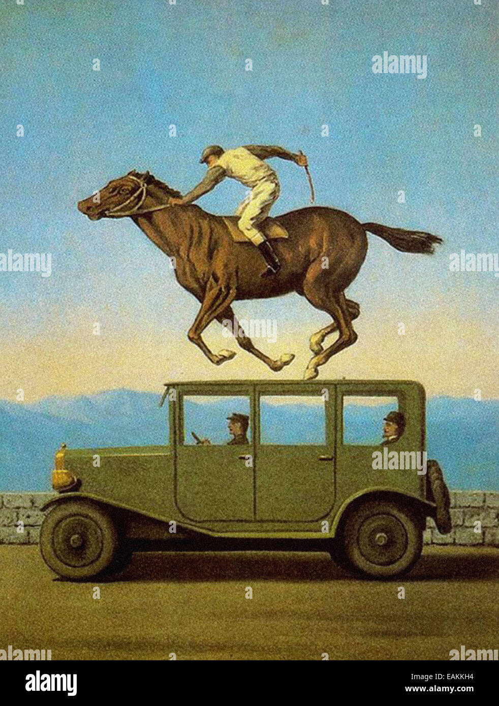 René Magritte la fureur des dieux Banque D'Images