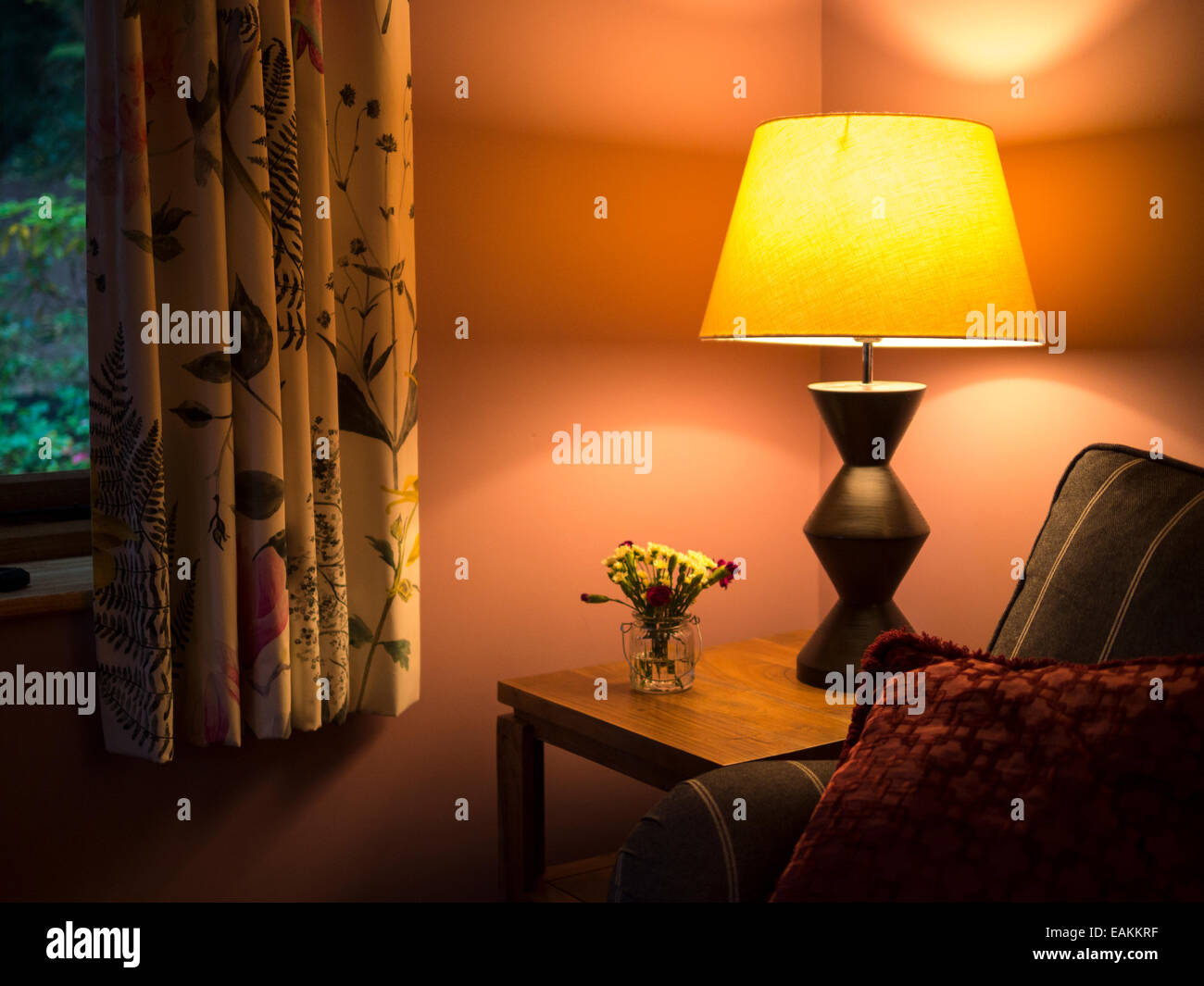 Traditionnel anglais,lampe house interior Banque D'Images